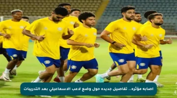 إصابة مؤثرة.. تفاصيل جديدة حول وضع لاعب الإسماعيلي بعد التدريبات